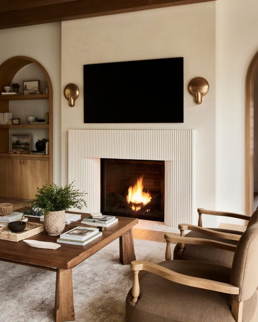 Top 50 Elegant Fireplace TV Design Ideas – Fireplace Tips